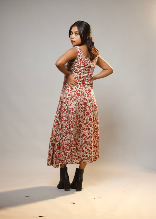 Heritage Muse Dress Block Print Dress