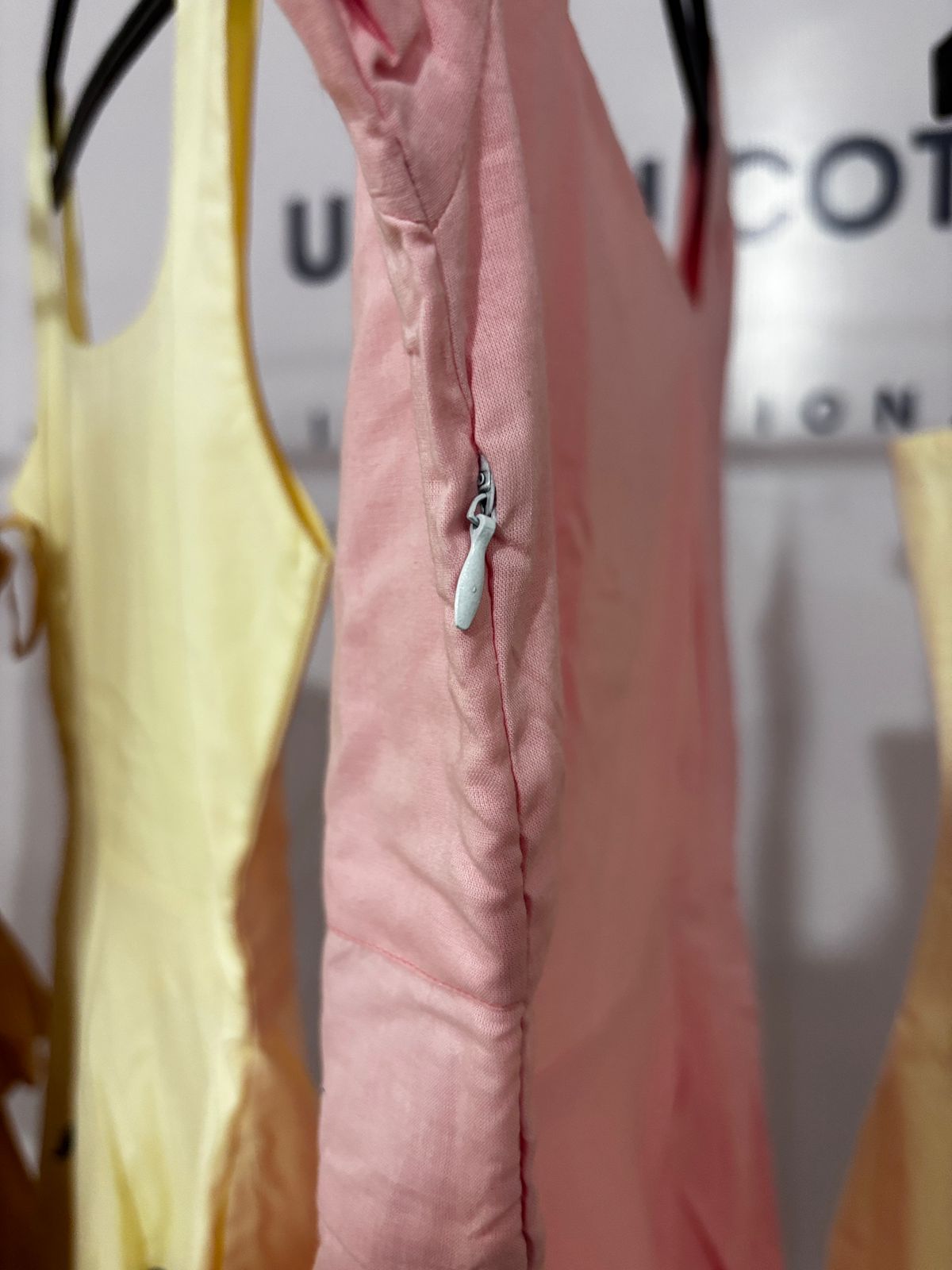 Floral Symphony Baby Pink Double Layered Dress