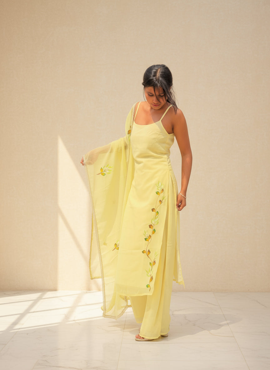 Mohabbatein Muse Handpainted Suit Set