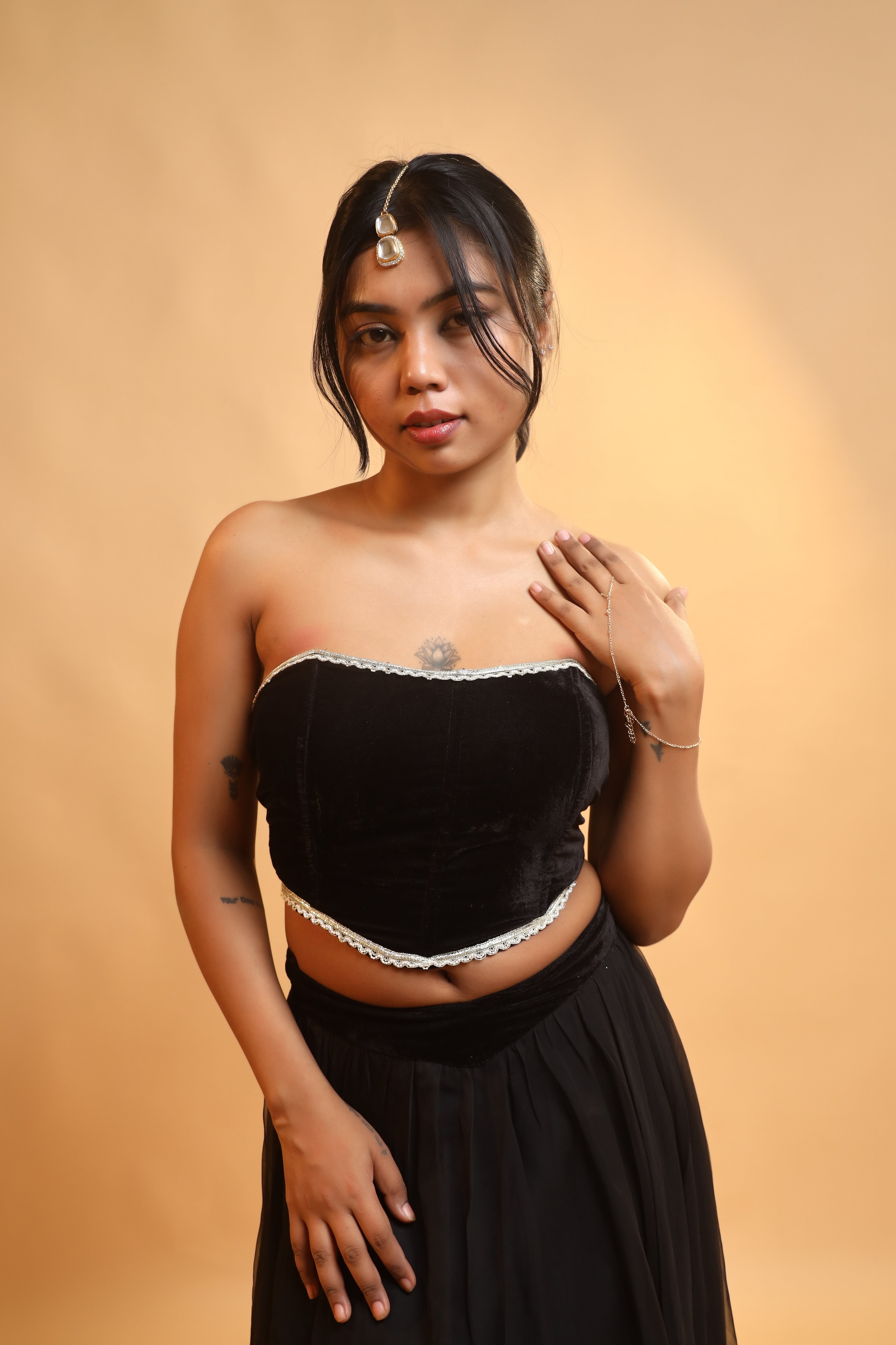 Velvet Nights Strapless Corset Top