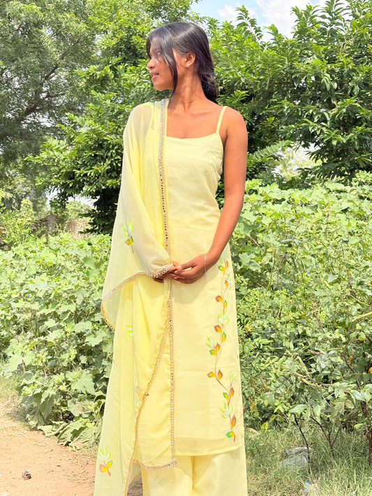 Mohabbatein Muse Handpainted Suit Set