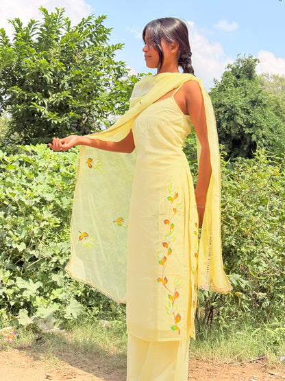 Mohabbatein Muse Handpainted Suit Set