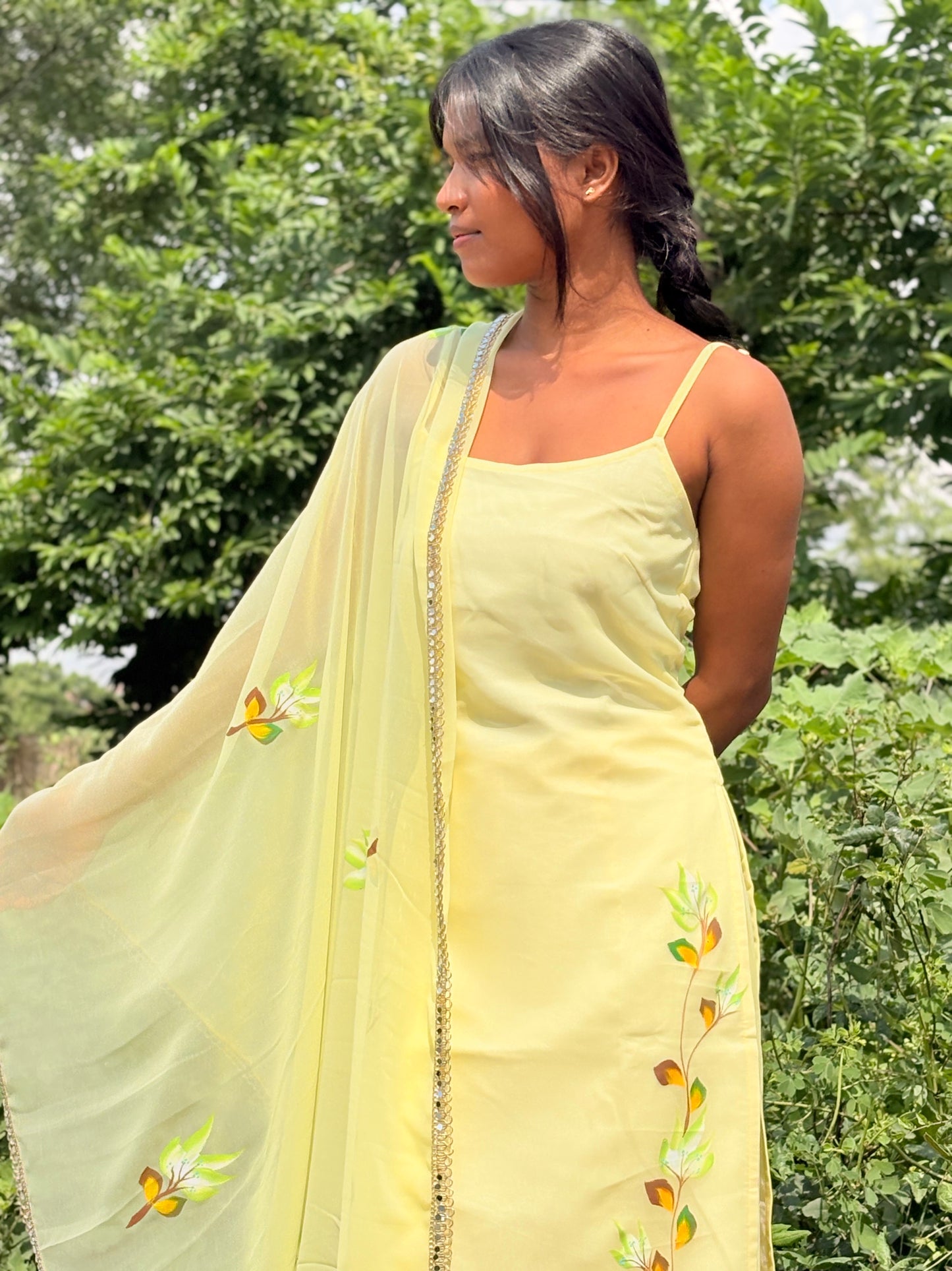 Mohabbatein Muse Handpainted Suit Set