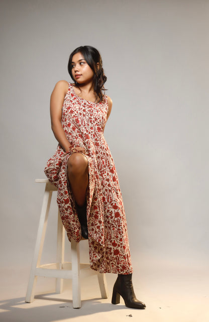 Heritage Muse Dress Block Print Dress