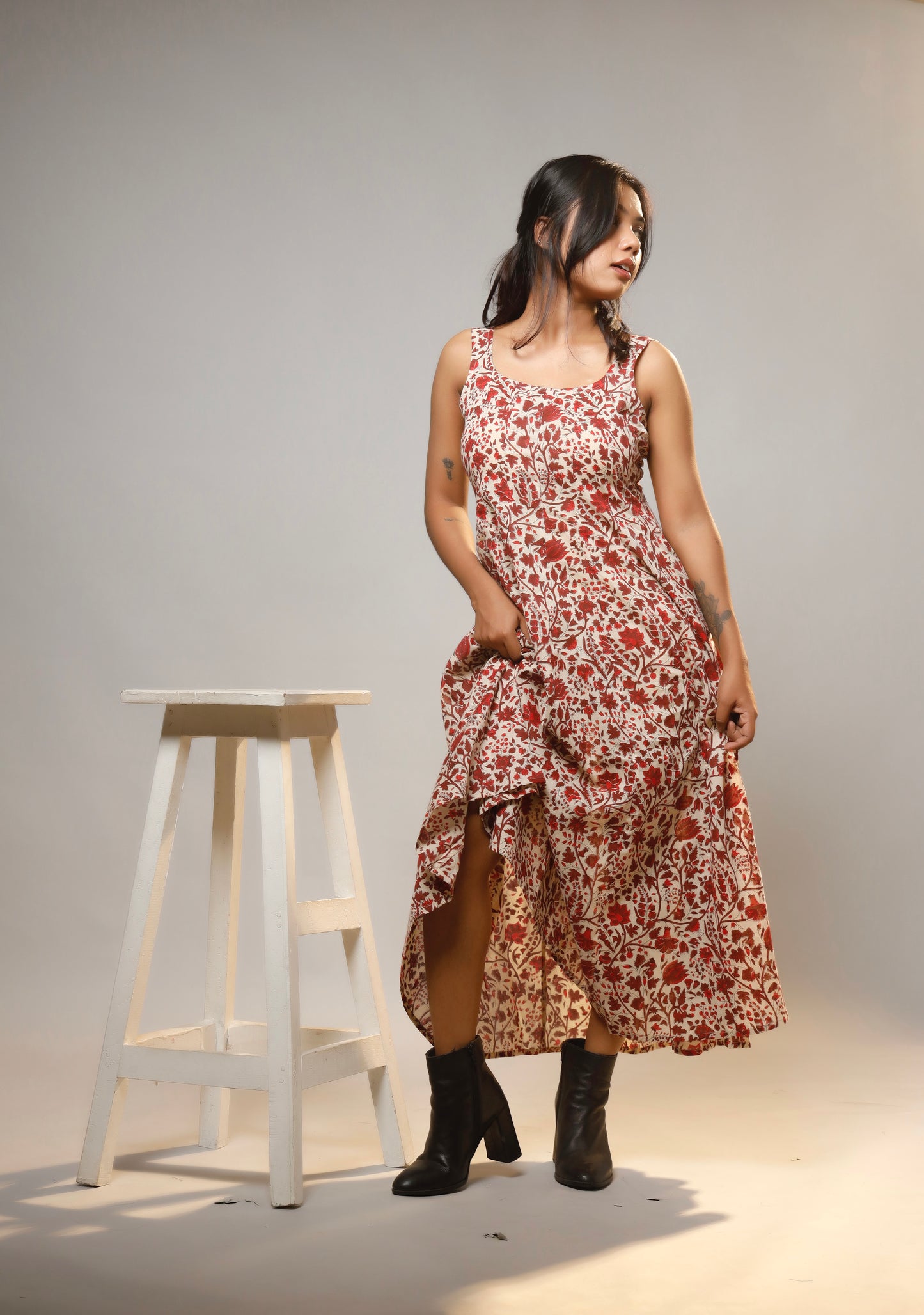 Heritage Muse Dress Block Print Dress