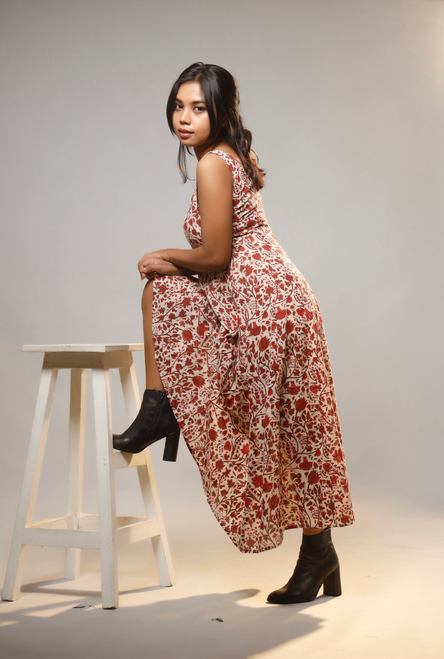 Heritage Muse Dress Block Print Dress