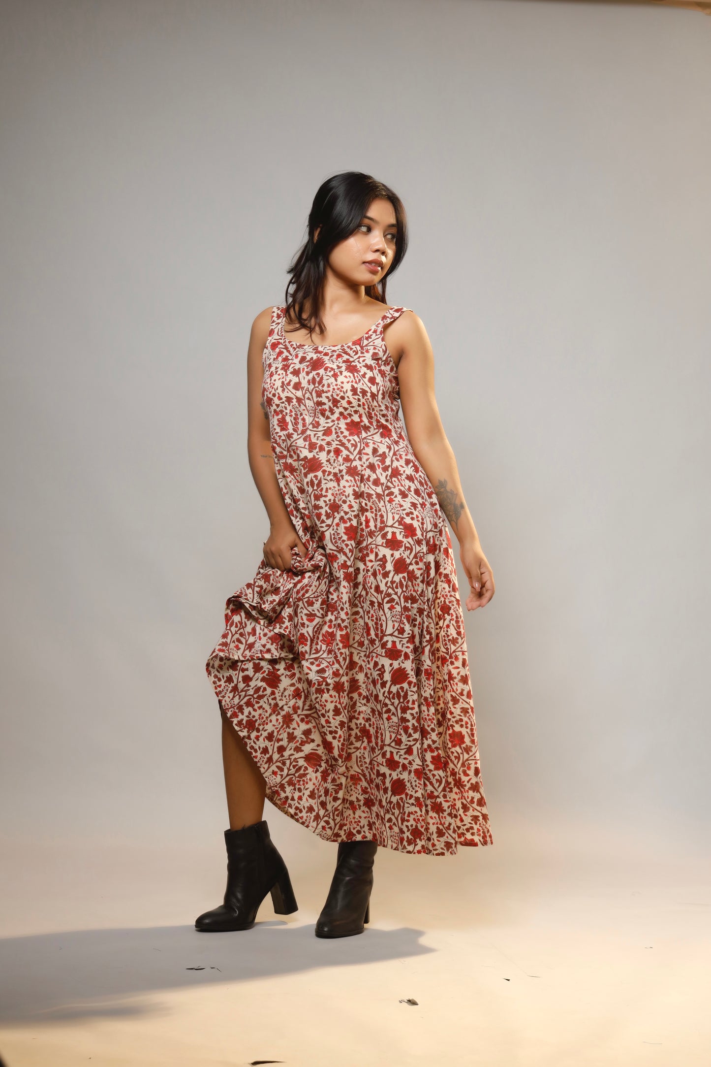 Heritage Muse Dress Block Print Dress