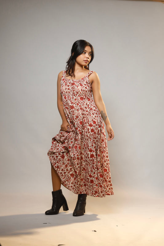 Heritage Muse Dress Block Print Dress