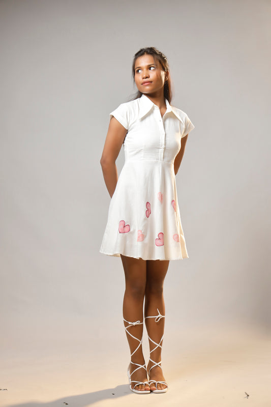 Canvas of Love Hand-Painted Heart Dress
