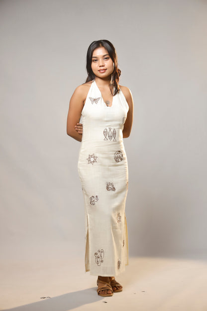 Whispers of Charm Embroidered Cotton Dress