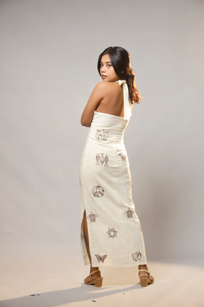 Whispers of Charm Embroidered Cotton Dress