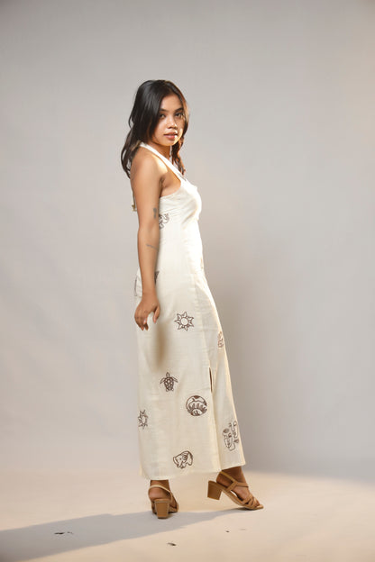 Whispers of Charm Embroidered Cotton Dress