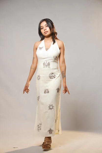 Whispers of Charm Embroidered Cotton Dress