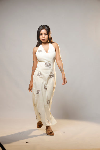 Whispers of Charm Embroidered Cotton Dress