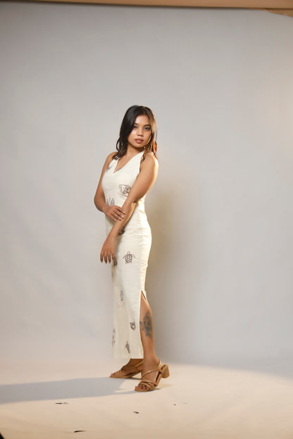 Whispers of Charm Embroidered Cotton Dress