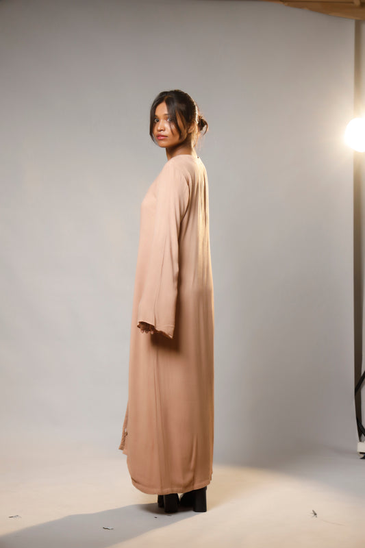 Vintage-Inspired Boho Maxi Shirt Dress with Relaxed Fit