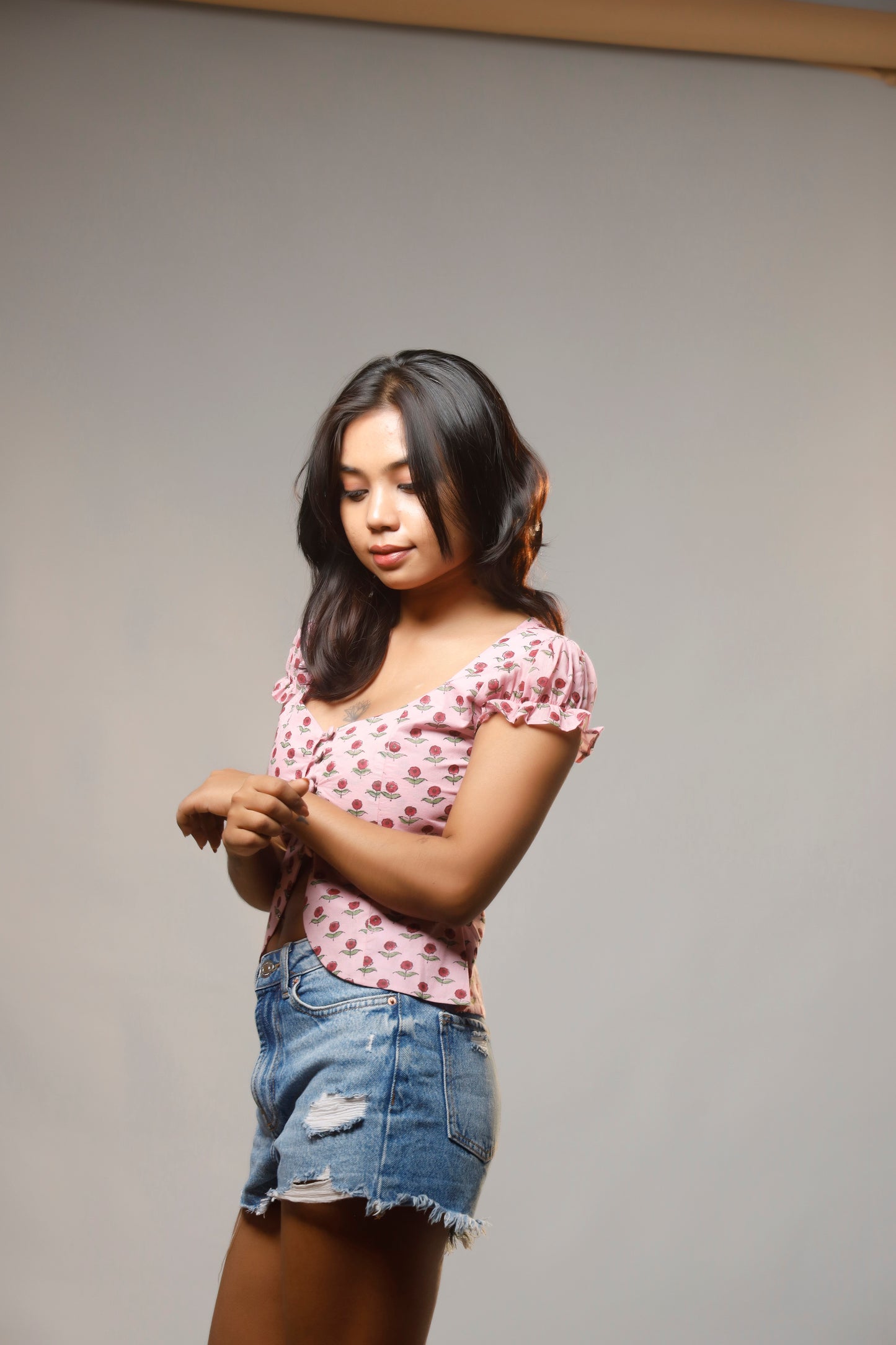 Cute & Classic Block Print Waistcoat Top