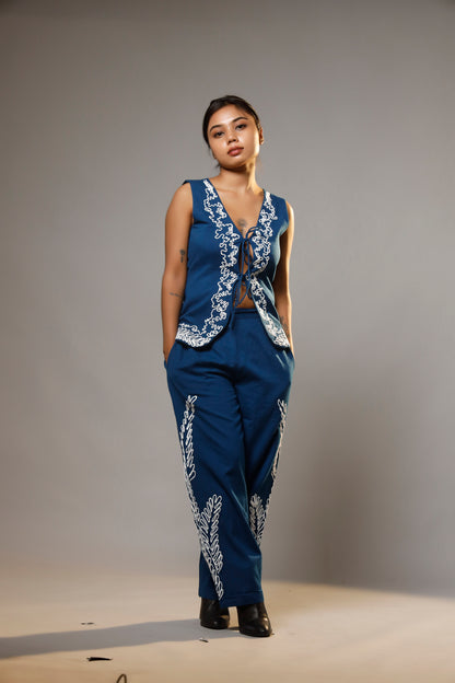 Artisanal Cotton Co-ord with Hand Embroidery