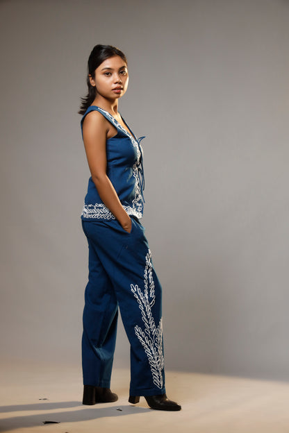Artisanal Cotton Co-ord with Hand Embroidery
