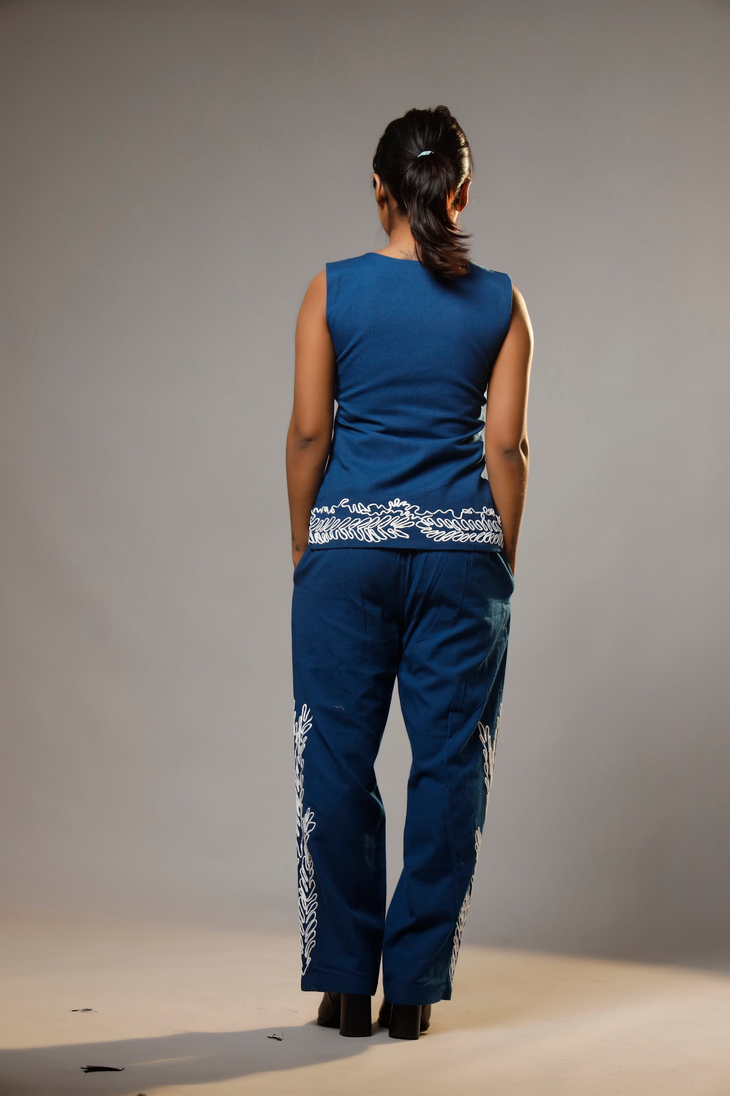 Artisanal Cotton Co-ord with Hand Embroidery