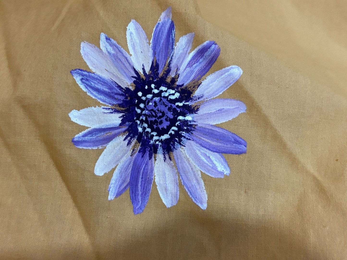 Bloom & Flutter Peach Hand-Painted Dress