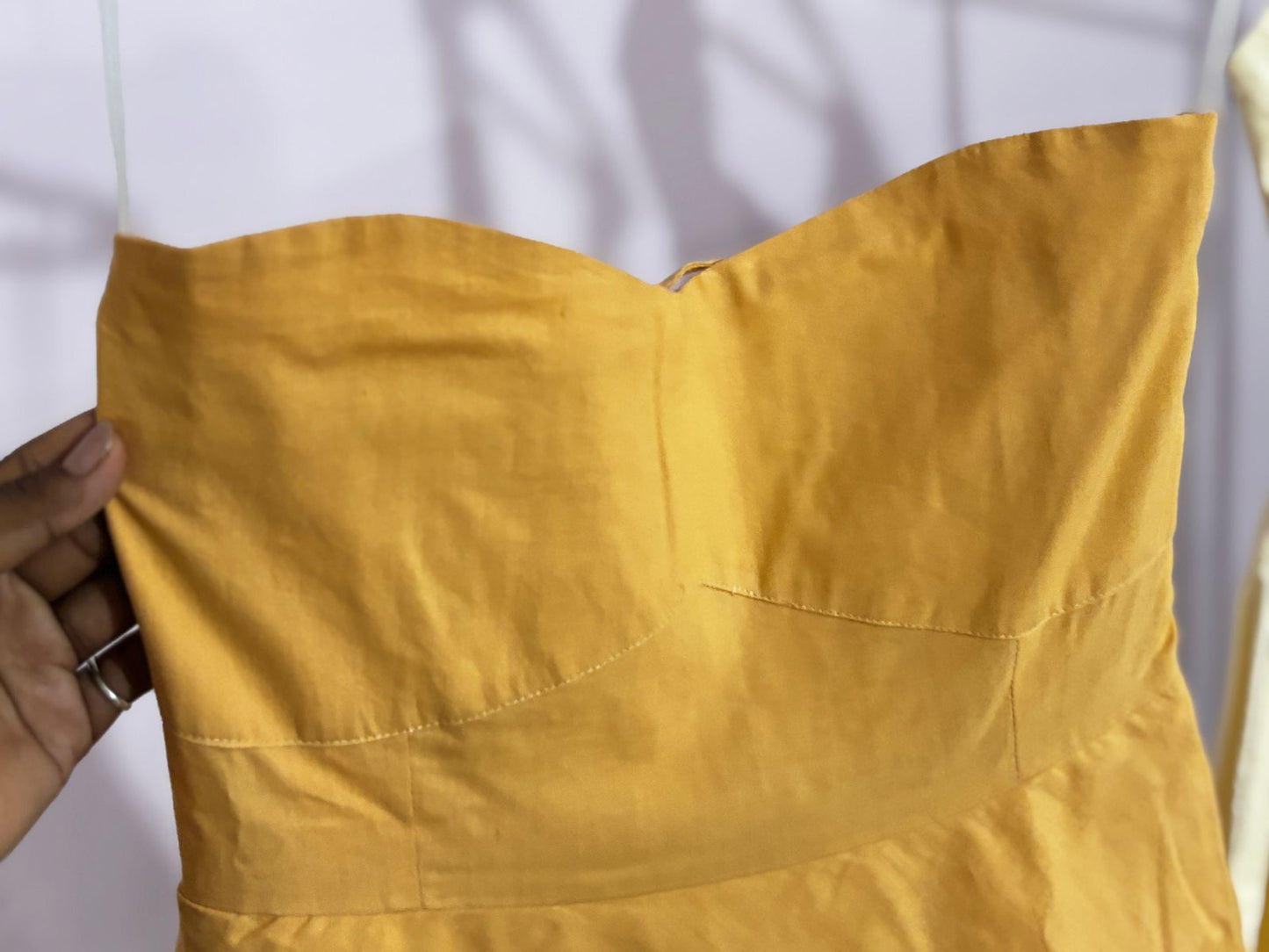 Bloom & Flutter Peach Hand-Painted Dress