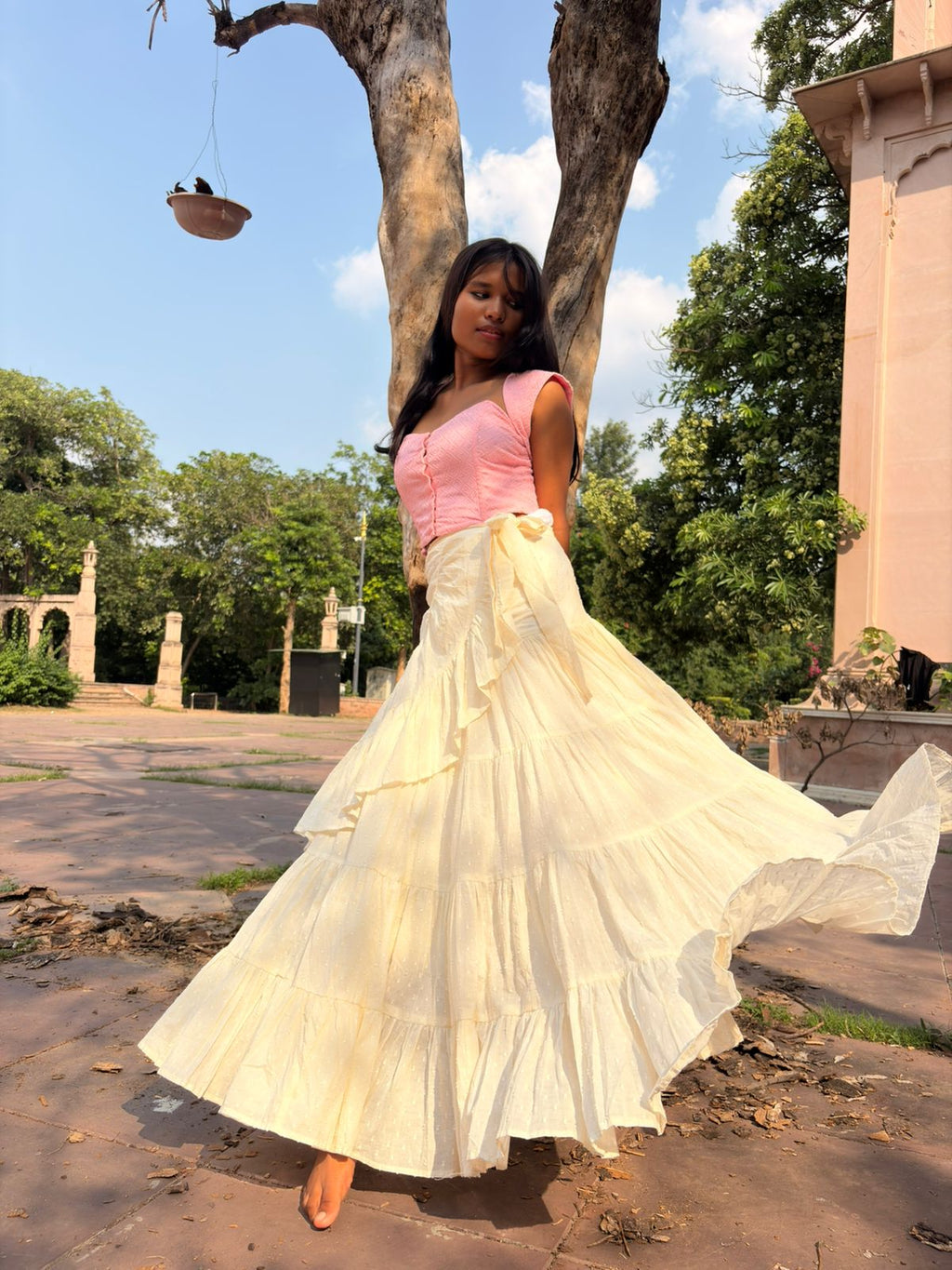 Geet Inspired Fairy Skirt & Corset Set with Detachable Sleeves